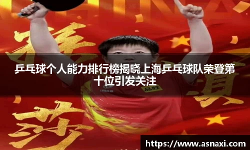 乒乓球个人能力排行榜揭晓上海乒乓球队荣登第十位引发关注